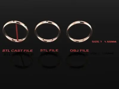 Dainty Infinity Diamond Band Ring and Fashion Wear Size7 3D print model