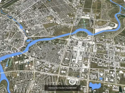 Cityscape Berlin Rome Tbilisi Astana Milan Batumi Kyiv and other 3D Model Pack