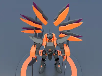 Mech Robot Cyborg EvolutIon stage FOUR 3D model