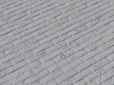 Handmade Red Brick Wall PBR Material  Texture