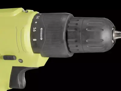 Cordless Drill 18V  Blender Render Scene 3D model