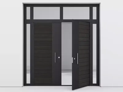 Aluminium door 62 3D model