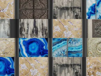 Collection of Picture Frames - 20 sets 3D Model Pack 6