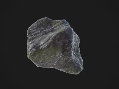 Lowpoly Rock - 2 texture variants Low-poly 3D model