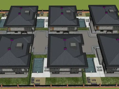 Villa 3D  Exterior Scene  3D model