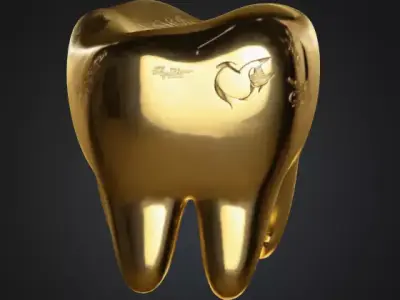 Golden Tooth 3D model