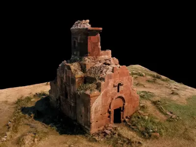 Medieval church 3d photogrammetry model 3D model