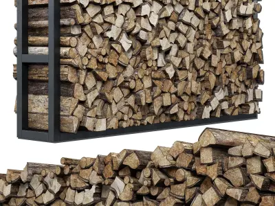 Firewood decor n4 3D model