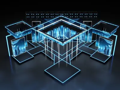 Concert Stage 07 design 3D model