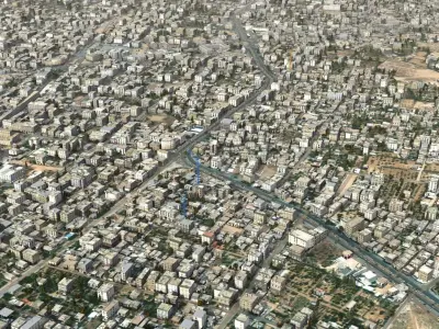 Arab City High Detail Low-poly 3D model
