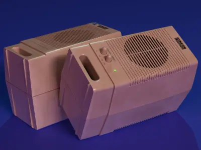 Retro 90s speakers - Altec Lansing ACS90 Free 3D model