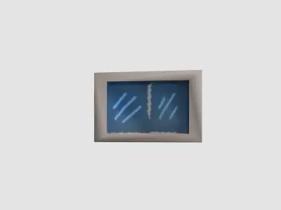 low poly window stainless steel wall sconce Low-poly 3D model