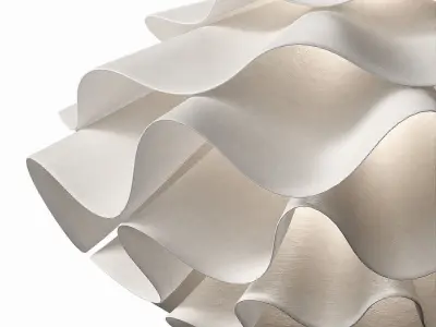 Modern White Pendant chandelier 3D model