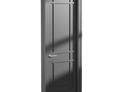 Modern entrance door 51 3D model