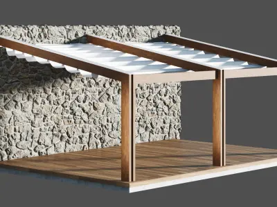 Corradi Pergotenda Awning PT60 3D model