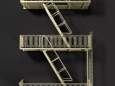 Fire Escape  3D model