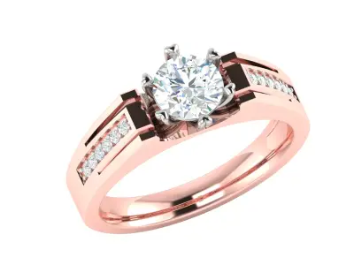 Women Ring  Render 3dm STL OBJ FBX Details 3D print model 261