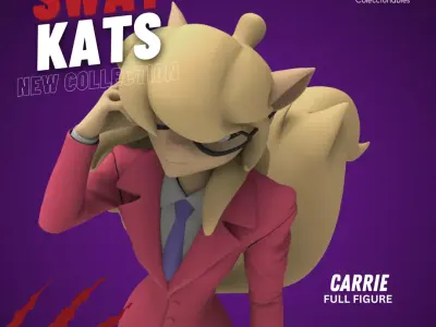 Swat Kats figures - Carrie 3D print model