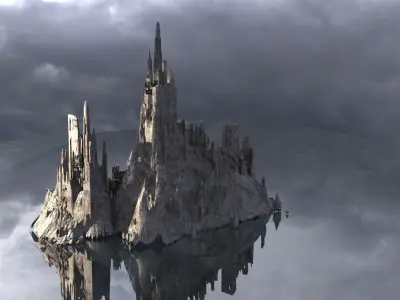 Saracen Crusades Fortress collection Kit bash 3D model