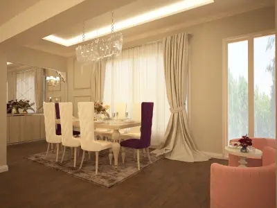 Lounge and Living room 3D model