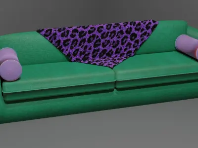 Y2K Living Room Set  Free 3D model