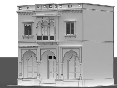 Indian Palace Structure  3D model