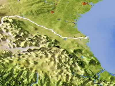 Mexico High resolution 3D relief maps 3D model