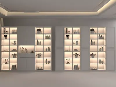 Wine cabinet Rack Cellar 3D model