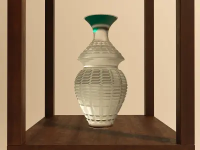 Floor Lamp and Decoration 3D model