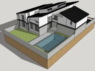 Duplex House-1 3D model