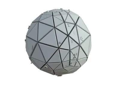 Sci Fi Object No 3596 Low Poly Low-poly 3D model