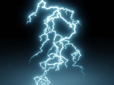 Realistic Lightning 3D model