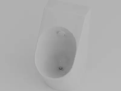 Urinal 3D Model - High-Quality Architectural Asset Low-poly 3D model