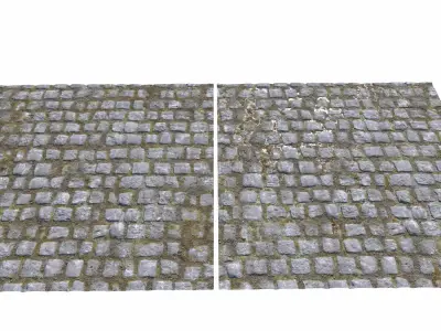 Cobblestone Road 9 PBR Texture