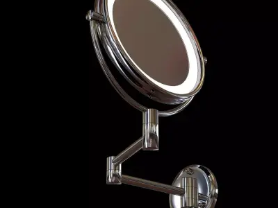 Jerdon led lighted wall mounted mirror 3D model