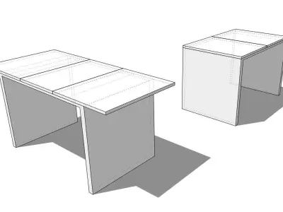 table-transforming two side tables 3D model
