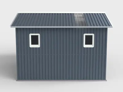 OUTDOOR STORAGE SHED Low-poly 3D model