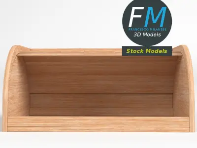 Bread bin with a swing top 3D model