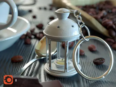 Coffee Time Scene 3D Model 3D model