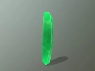 Crystal Set stone Low-poly 3D model