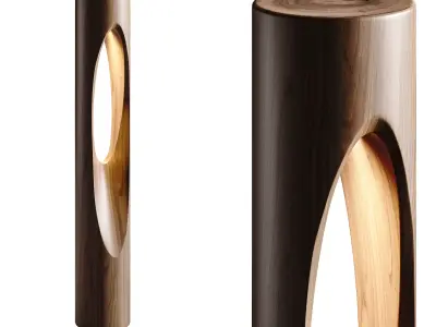 Scoop LED Bollard 3D model