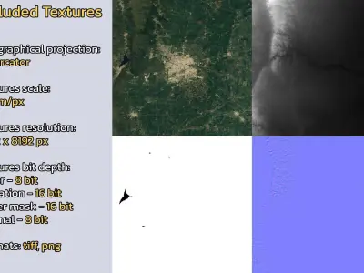 Cordoba Argentina City Landscape 3D Model 3D model