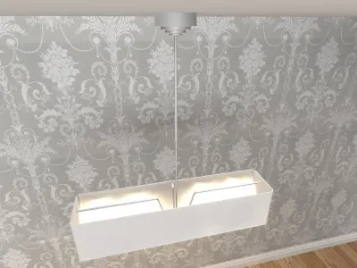 Laura Ashley Sorrento 4 Light Box Pendant  3D model