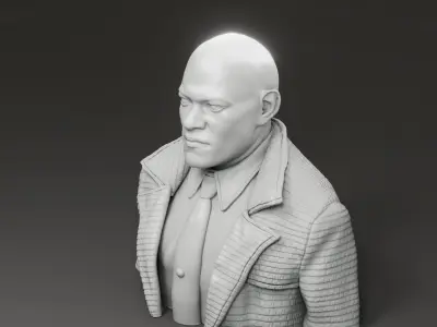 Laurence Fishburne - Morpheus - The Matrix 3D print model