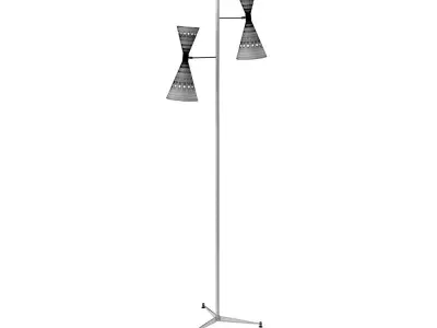 FLOOR LAMP TWO CONES 3D model