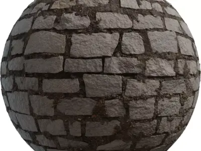 Old Worn Stone Pavement With Dirt Texture