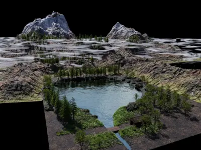 Scene Landscape 3D model