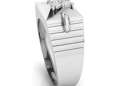 Small fancy mans ring 3D print model