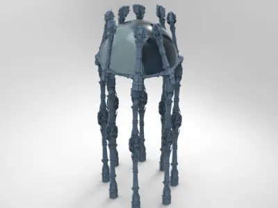 Ancient Crete Ocean Dome full collection  Low-poly 3D model