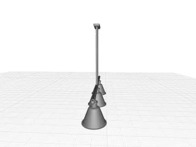 Dallyn Light Kitchen Island Pendant 3D model